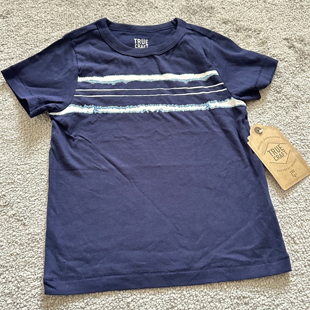 👉 True Craft Navy and White Kids T-Shirt